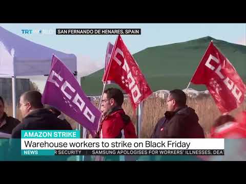 Amazon workers go on strike