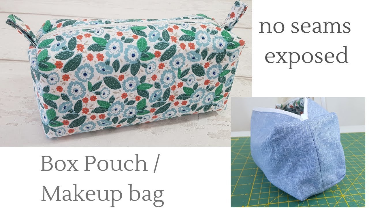 Box pouch - No seams exposed - YouTube