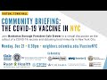 Community Briefing: The COVID-19 Vaccine in NYC