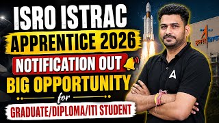ISRO ISTRAC Apprentice 2026 Notification Out | Graduate, Diploma &amp; ITI Jobs 🚀