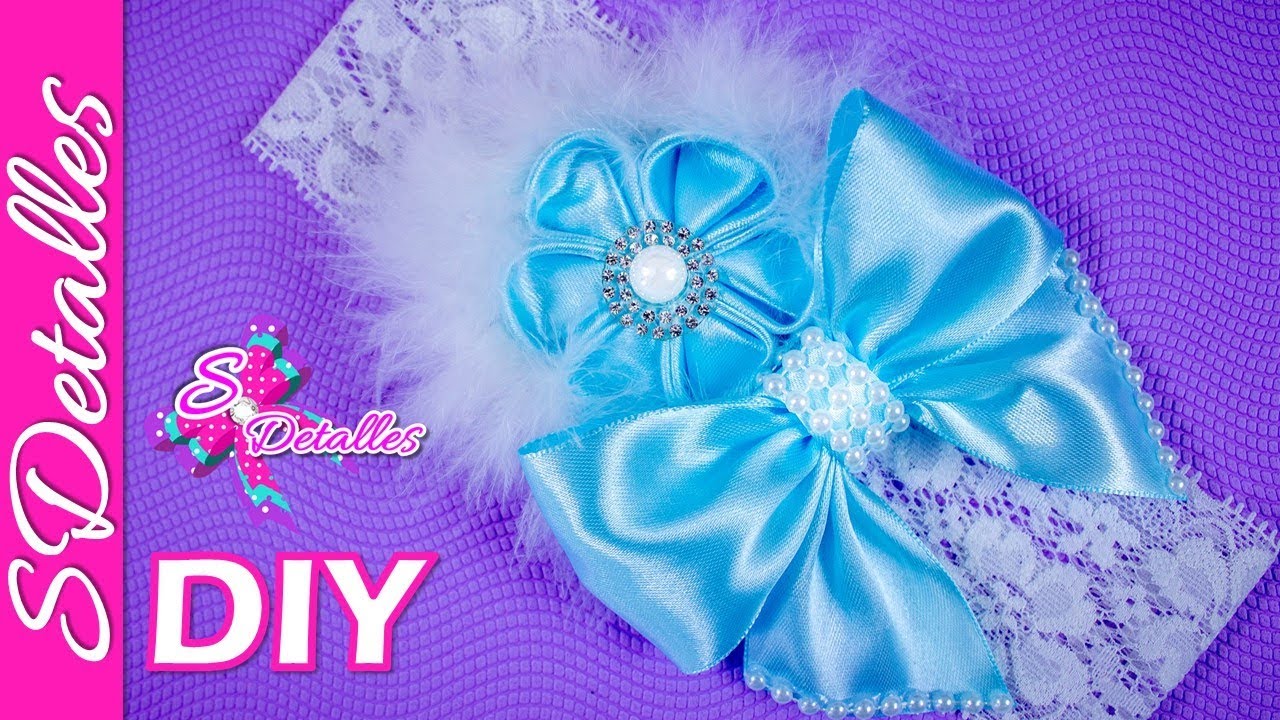 Como hacer Cintillos o Diademas: Cintillo o Diadema para Bebé #12 / | Video# 78 | SDetalles | DIY