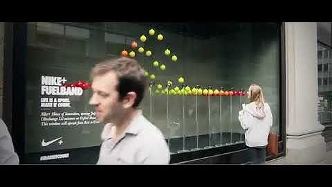 kinect powered window nike