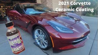 This Corvette looks amazing after getting Funky Fly Fresh Ceramic Coating Applied
