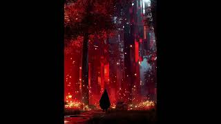 ✨ Magical Blue Forest | Relaxing Fantasy Scenery with Glowing Lights 🌌🌲