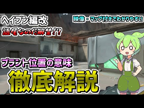 【超有料級】ヘイブンプラント位置の意味を徹底解説 改良版【VALORANT】【ずんだもん】