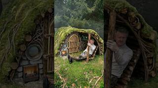 A Man Built a Secret Wood and Earth Shelter Deep in the Forest That No One Can Find!