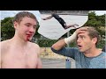 Parkour Dentistry - Over Water Challenges (Graphic Images)