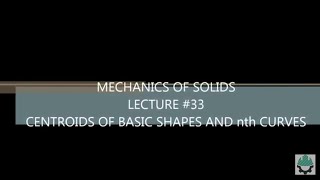 Centroids of basics shapes and Centroid of curves - Centroid formula for all shapes