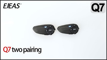 EJEAS Q7 | How to Pair TWO Q7 Intercoms