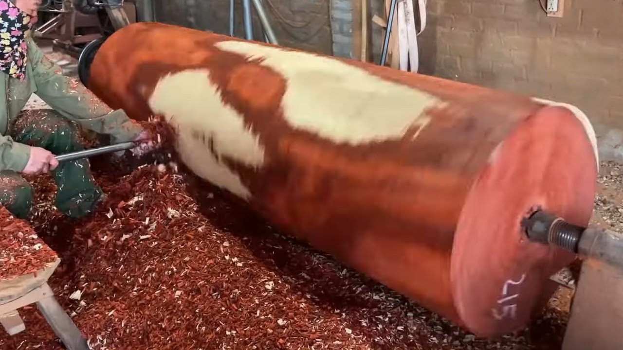 Amazing Art Creative Woodworking Incredible - Dangerous Work On Large Wood Lathes
