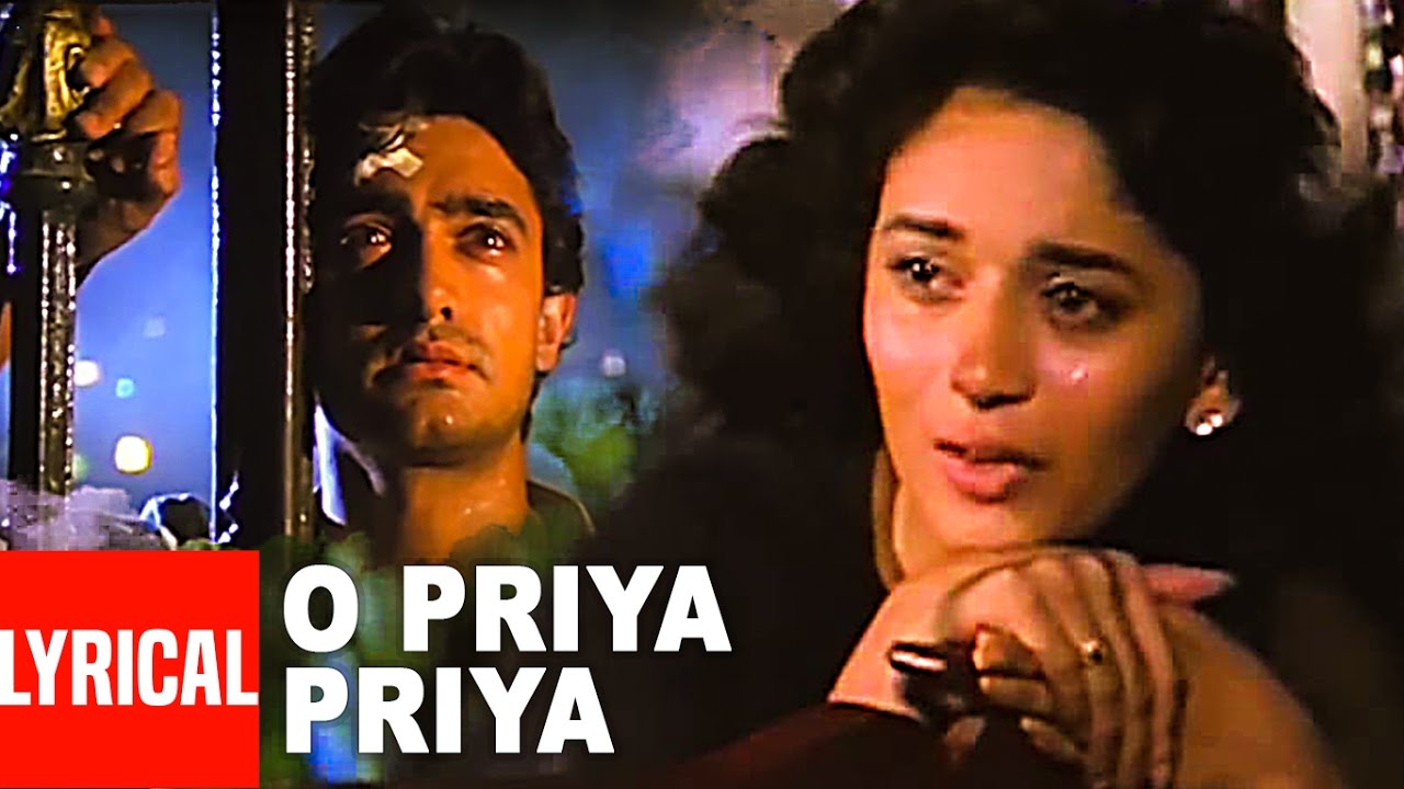 O Priya Priya Lyrical Video | Dil | Anuradha Paudwal, Suresh Wadkar |  Aamir Khan, Madhuri Dixit - YouTube