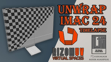 Unwrapping iMac 24" (Time-lapse) whit RizomUV VS RS.
