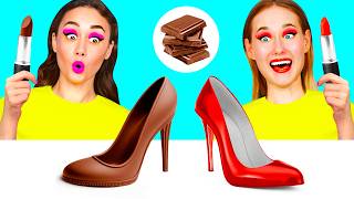 Real Food vs Chocolate Food Challenge | Funny Food Challenges by KaZaZa
