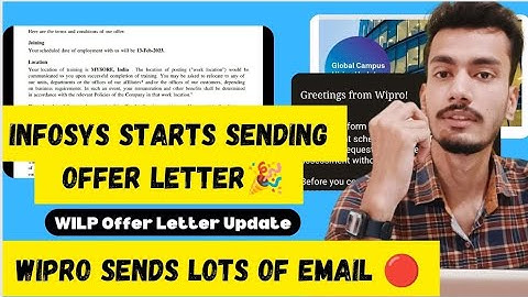 Infosys Starts Sending Joining Details | Wipro Sends Lots Of Emails | 18 Nov Interview Result Out