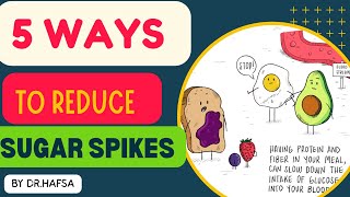?5 WAYS to reduce ?Glucose Spikes |SUGAR Spikes & Crashes??️| REDUCE Blood SUGAR??