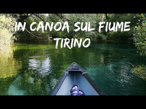 In Canoa Sul Fiume Tirino Youtube