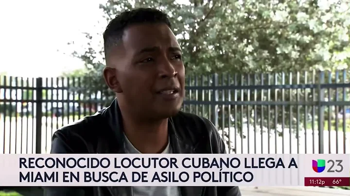 Locutor cubano Frank Abel llega a Miami