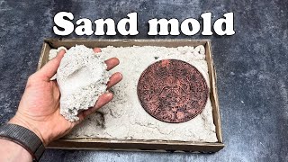 Making a mold out of kinetic sand for casting plaster DIY | What will come out of it!?