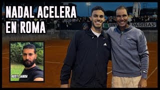 Rafael Nadal acelera en los entrenamientos de Roma - Gusti Janna y Diego Amuy para BATennis
