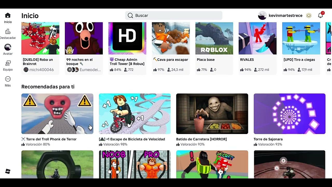 Jugando Roblox en 2026