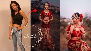 Innovative Bridal Makeup Outdoor Indian Bridal Shoot