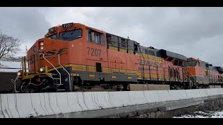 Ep14 - A Wintry Mix in Newburgh (BNSF, CSX Spirit 1776)