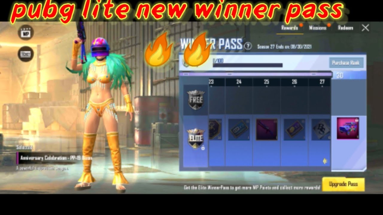 pubg lite new wp maxout|0 to 30 wp all rewards|season 27 winner pass 🤣..