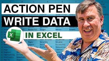 Excel - Hand Write Your Excel Data With The Action Pen - Episode 2369
