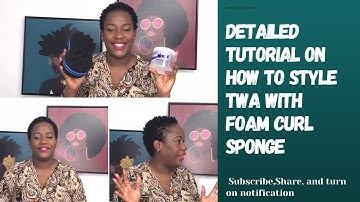 HOW TO STYLE TWA WITH FOAM SPONGE | 5 MINS COILS| NATURAL HAIR CURL SPONGE TUTORIAL | MY BLOOMING TV