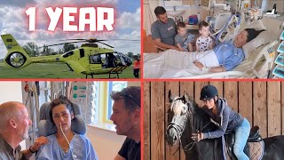 From coma to horse riding | 1 year later... | How am I doing now | Friesian Horses Part 1/3