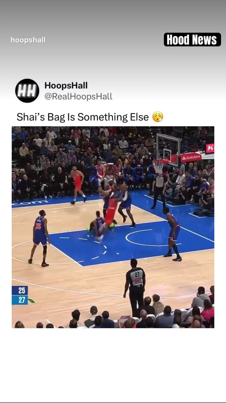 Deep in his bag #hoodnews #sga #okcthunder #NBA #basketball #shortvideo #omg #how #wow #sports #wtf