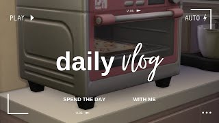 Preparing baked goods for my cafe + a day in a life - The Sims 4