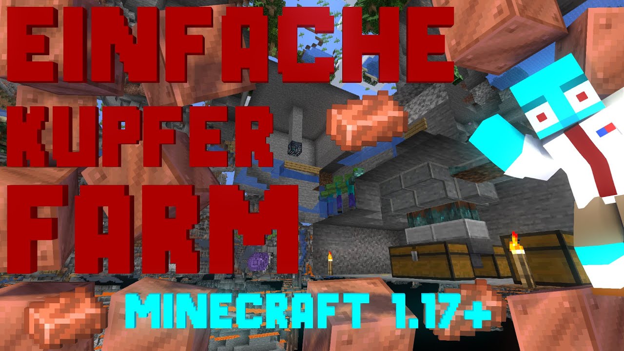 Was Kann Man Mit Kupfer In Minecraft Machen Die Einfachste Kupfer Farm in Minecraft 1.17+ Tutorial deutsch - YouTube
