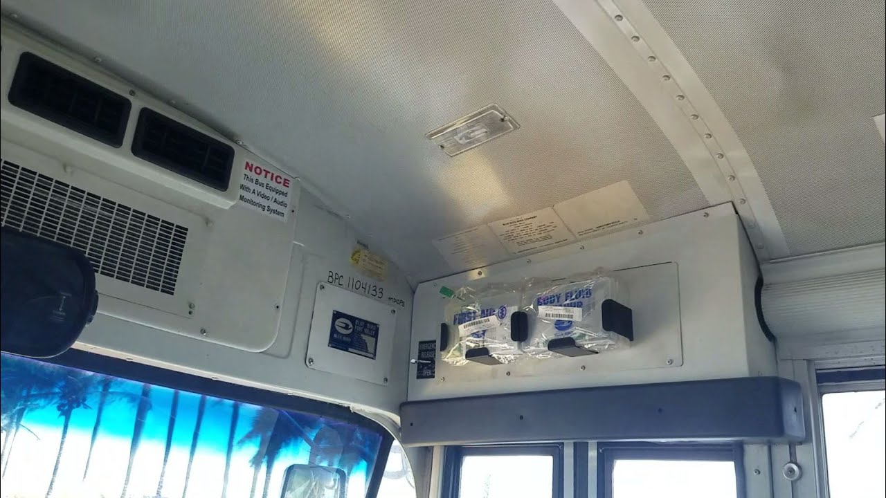 A start up: Miami Dade District School Bus BlueBird Vision 2013 PM route #32137