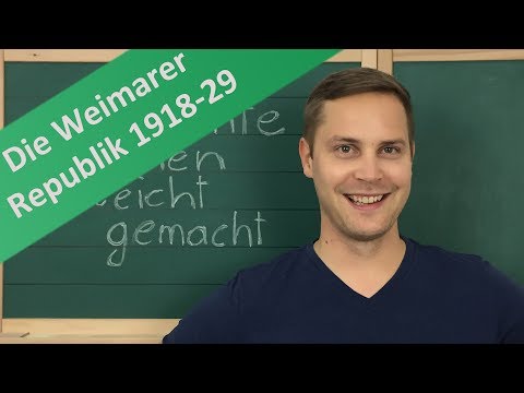 Weimarer Republik 1918-1929 – Gründung, Putsche, Inflation, Rheinlandbesetzung und Stabilisierung