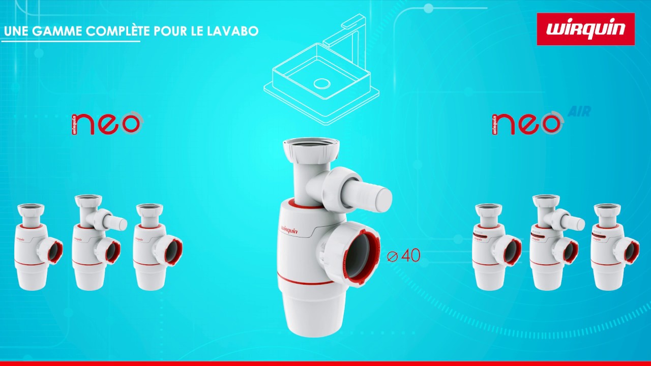 DIY - La nouvelle génération de siphons d'évier et de lavabo : WIRQUIN NEO  - YouTube