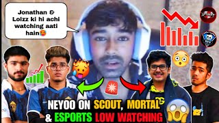 🚨Neyoo on Scout, MortaL & Esport Low Watching 😱🤯 Jonathan & Lolzzz Watching 📈