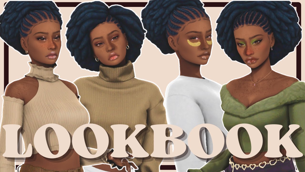 FALL CC LOOKBOOK 🍂 + FULL CC LIST / Sims 4 Create A Sim - YouTube