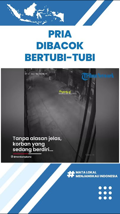 Detik-detik Seorang Pria di Tanjung Priok Dibacok Secara Bertubi-tubi Tanpa Alasan yang Jelas