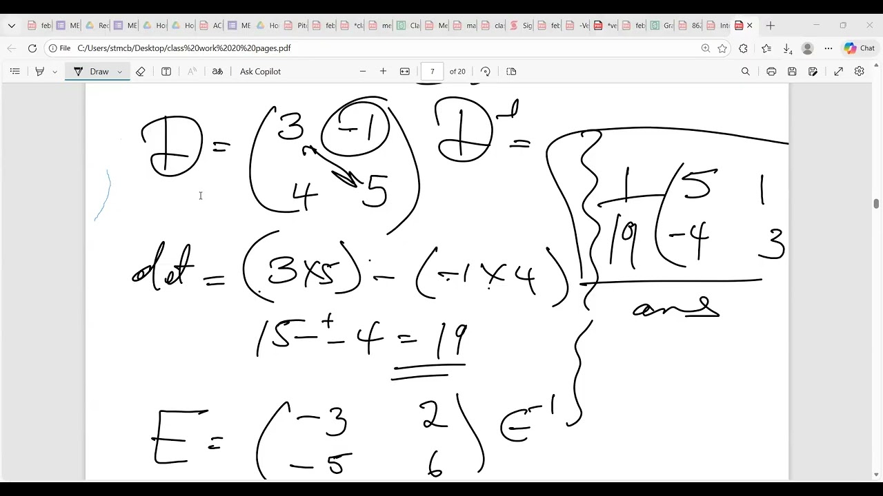 Математические матрицы CXC