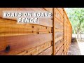 Horizontal Board on Board Fence | Pickets and Trim