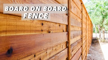 Horizontal Board on Board Fence | Pickets and Trim