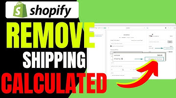 How to Remove Shipping Calculated At Checkout Shopify (2024)