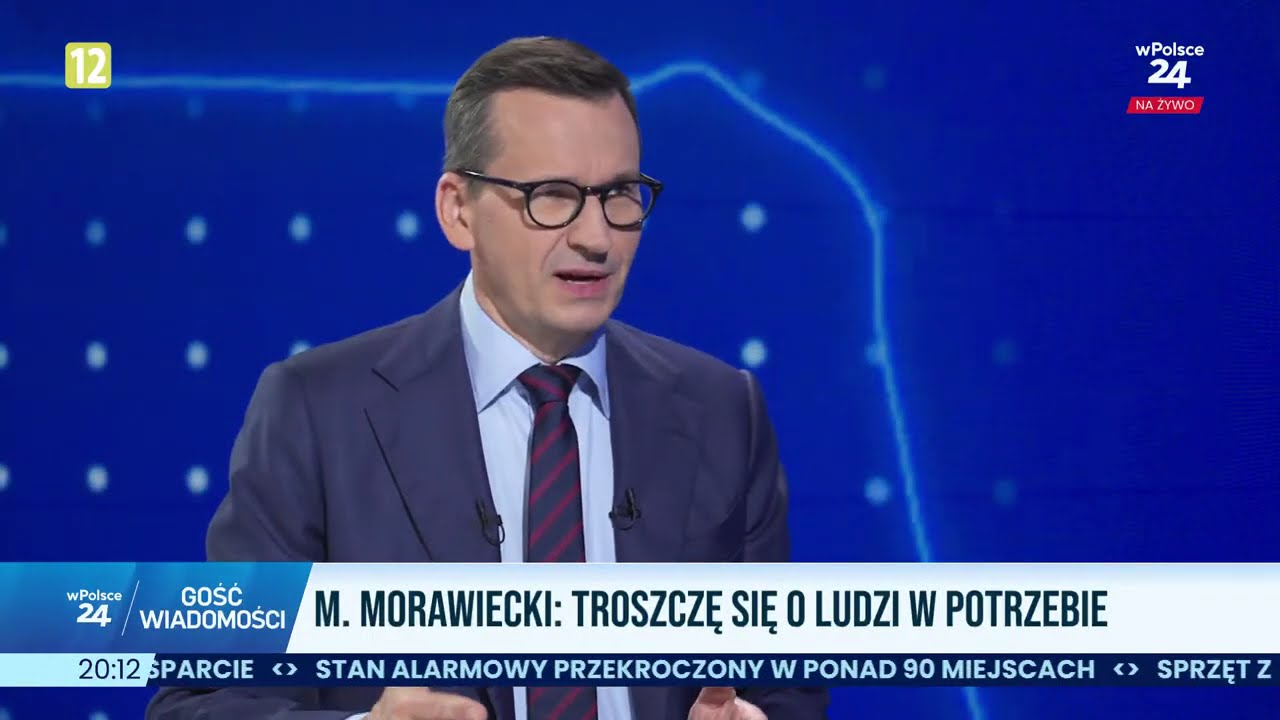 Mateusz Morawiecki gościem Wiadomości wPolsce24