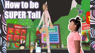 How To Be Super Tall In Adopt And Raise Tutorial Youtube - how to become small in roblox adopt and raise