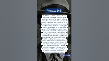 Factual 646 Al Capone #history #chicago #alcapone #prohibition #government #eliotness #taxevasion