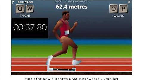 QWOP speedrun 59.980 sec
