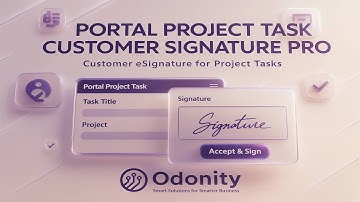 Odoo Portal Project Task Signature Pro | Customer eSignature for Project Tasks | Odoo Project Addon