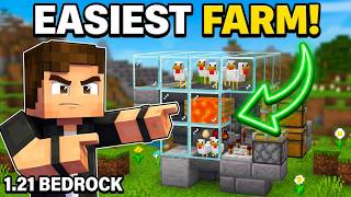 NEW AUTO CHICKEN FARM in Minecraft Bedrock 26.4!