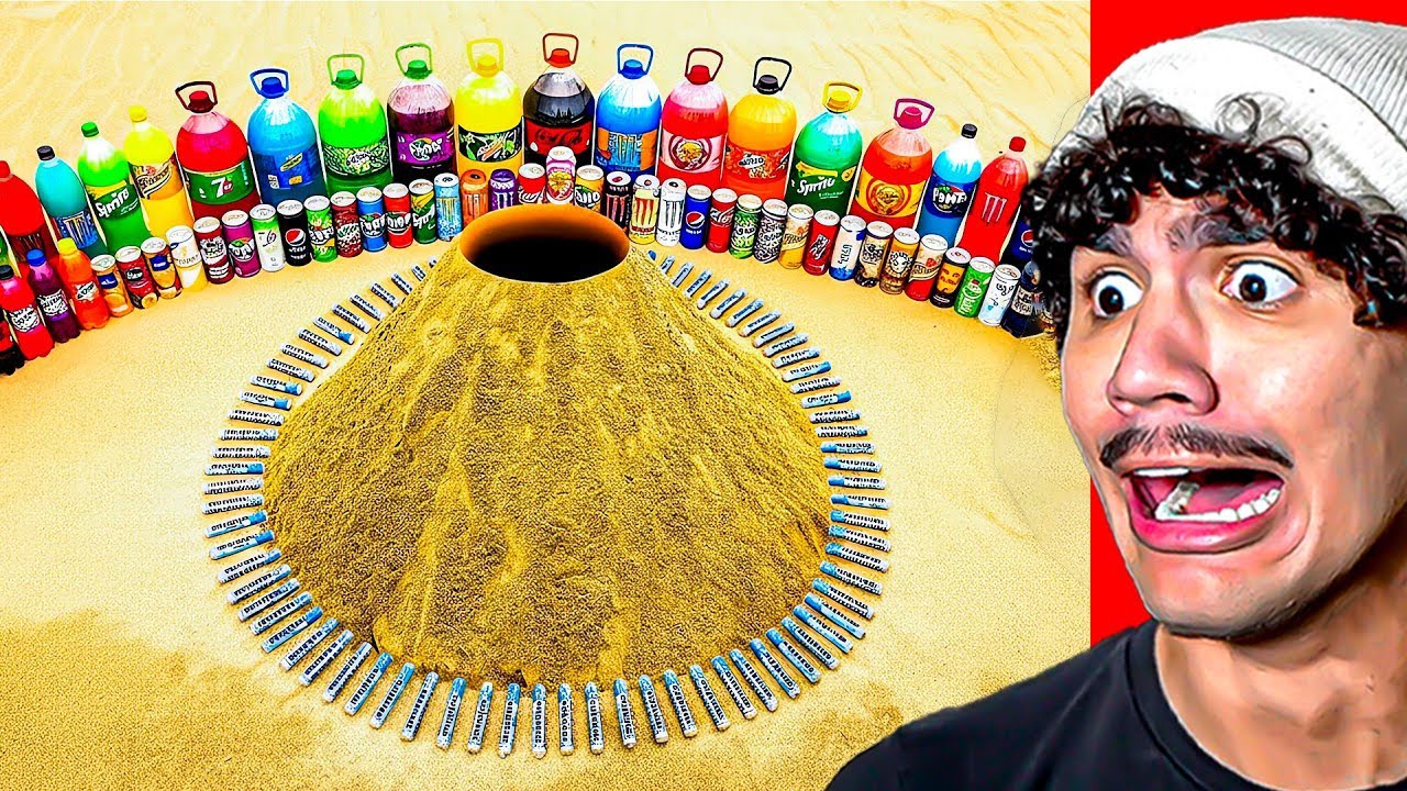 Reagindo a EXPERIMENTO Criando um VULCÃO GIGANTE e EXPLOSIVO